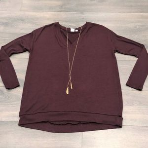 Gap Softspun V-Neck Pullover Sweater Tunic